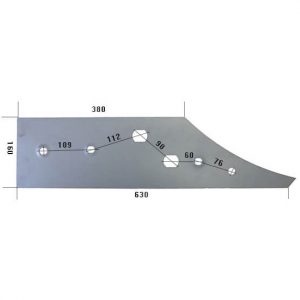 RS20545Lk Płoza krótka Do pługa RUMPTSTAD stal HARDOX 500