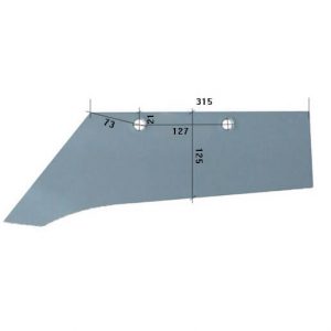 lemiesz 436L do pługa din hardox 500