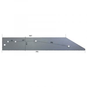 płoza długa 1137499 do pługa dowdeswell hardox 500