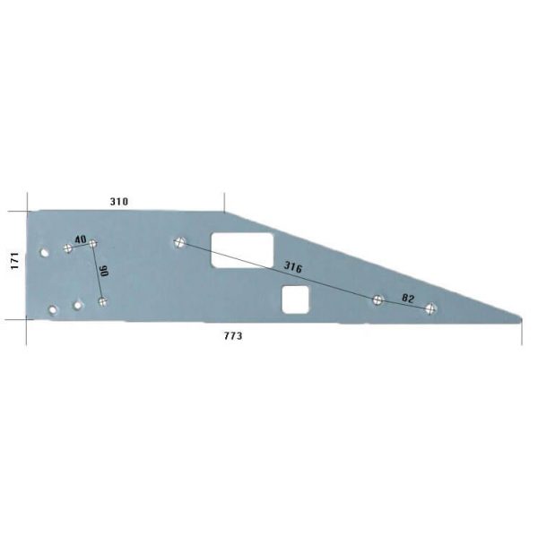 płoza długa 415301 do pługa brix hardox 500