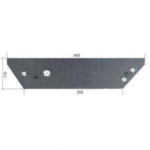płoza długa 9210158 do pługa b200 b-200 fortschrit ze stali hardox 500