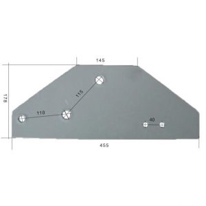 płoza krótka 063602 do pługa kverneland hardox 500