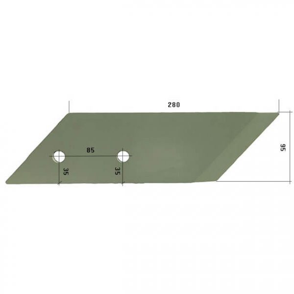 30340006 Dłuto Do pługa STEENO stal BOROWA B38
