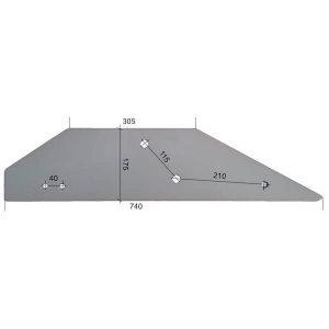 Płoza 93601 do pługa bonnel hardox 500