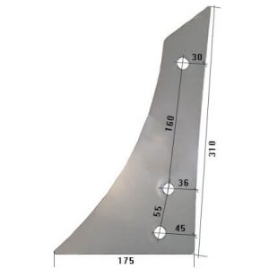 3450529 L Pierś odkładnicy Do pługa LEMKEN stal HARDOX 500