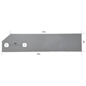 384125 P płoza krótka Do pługa VENTZKI stal HARDOX 500