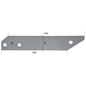 384291 P płoza długa Do pługa VENTZKI stal HARDOX 500