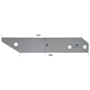 384292 L płoza długa Do pługa VENTZKI stal HARDOX 500