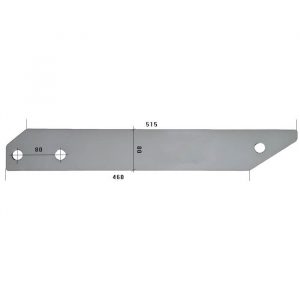 384293 P płoza przedłużona Do pługa VENTZKI stal HARDOX 500