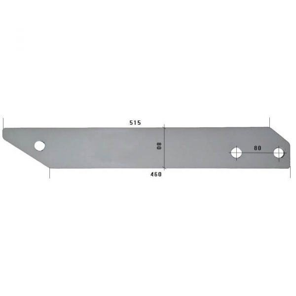 384294 L płoza przedłużona Do pługa VENTZKI stal HARDOX 500