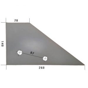 930770051 L Płoza przednia Do pługa POTTINGER stal HARDOX 500