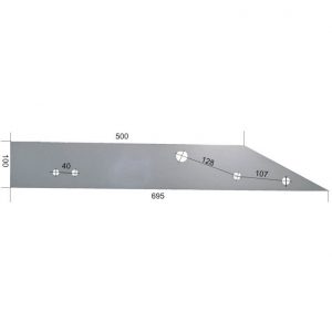 94560 L 85133 L Płoza długa Do pługa OVERUM stal HARDOX 500