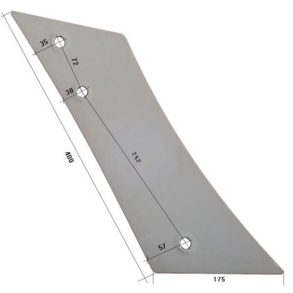 95002505 P Pierś odkładnicy Do pługa OVERUM stal HARDOX 500