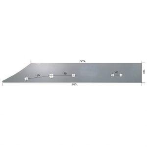 L1123P Płoza długa Do pługa GASSNER stal HARDOX 500